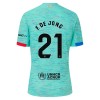 Officiële Voetbalshirt + Korte Broek FC Barcelona Frenkie de Jong 21 Derde 2023-24 - Kids